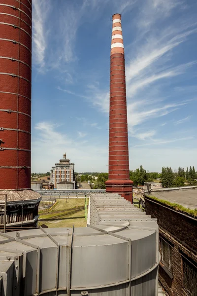 Dampen kanaal - kolen power station, Polen — Stockfoto