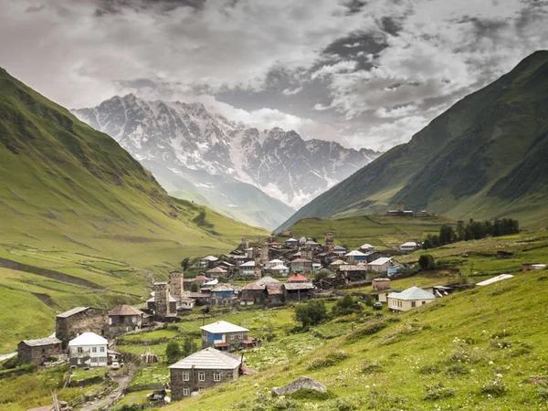 Ushguli village. Europa, Kaukasus, Georgien. — Stockfoto