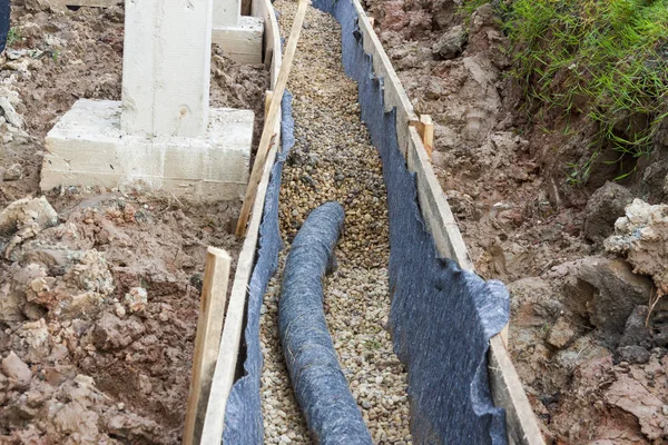 Protección del agua-drenaje — Foto de Stock