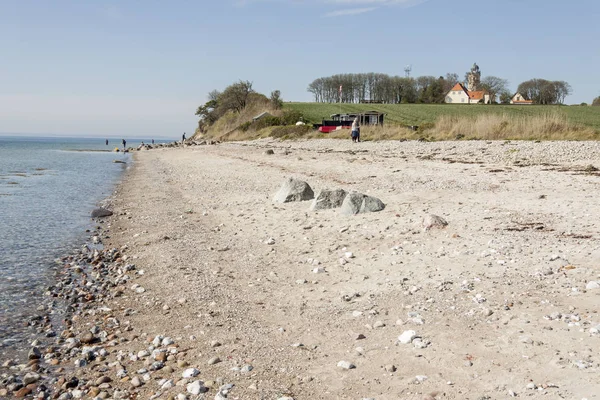 Plage de sable Sonderby - Danemark . — Photo