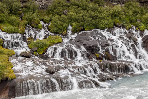 Vattenfall hraunfossar - Island — Stockfoto