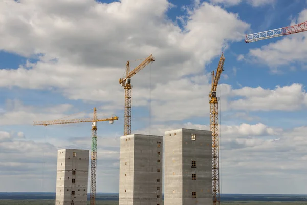 Vista sobre canteiro de obras — Fotografia de Stock