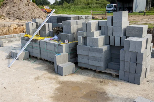 Baustelle - Einfamilienhaus — Stockfoto