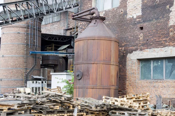 Außenbereich der Papierfabrik - Polen — Stockfoto