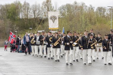 Verdal, Norveç'te okul öncesi parde insanlar.