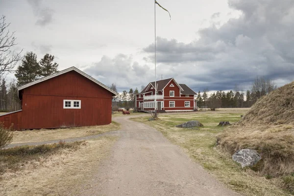 Halsingegard pueblo histórico - Suecia — Foto de Stock