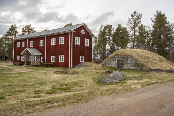 Halsingegard historické vesnice - Švédsko — Stock fotografie