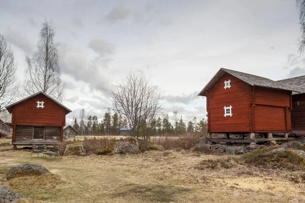 Halsingegard historische dorp - Zweden — Stockfoto