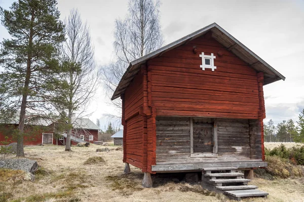 Halsingegard tarihi köy - İsveç — Stok fotoğraf