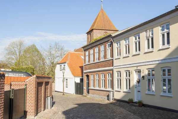 Città vecchia di Ribe - Danimarca . — Foto Stock