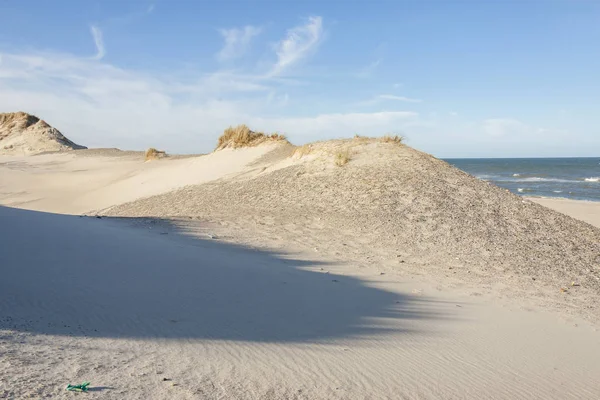 Sandy beach - Holmsland Klit, Denamrk. — Stock Photo, Image