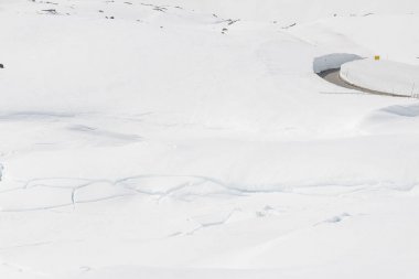 Yol için Norveç'te en yüksek geçiş.