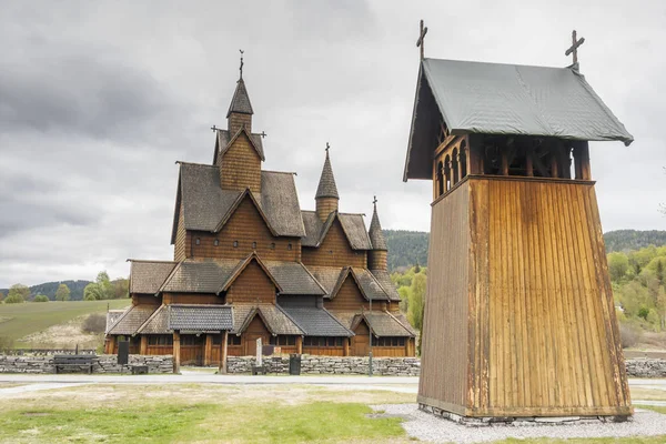 Staafkerk van Heddal, Noorwegen — Stockfoto