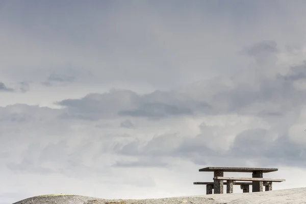 Lugar de descanso en la carretera Sognefjellet 55 - Noruega . —  Fotos de Stock