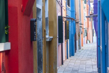 burano renkli evler