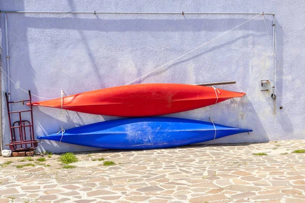 Casas coloridas em burano — Fotografia de Stock