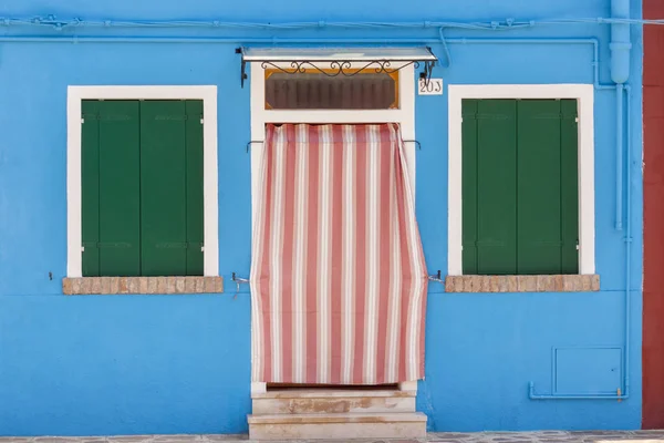 203 home number - Burano, Itália . — Fotografia de Stock