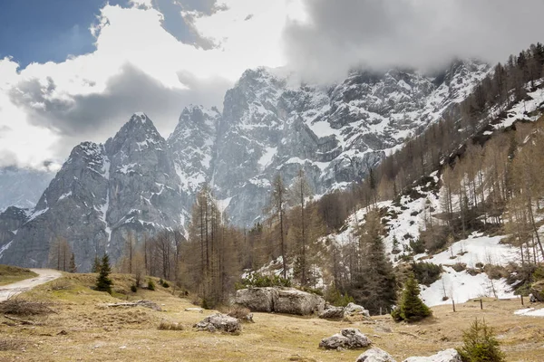 De Russische weg naar Vrsic - Slovenië — Stockfoto