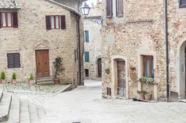 Stone old Tuscany village - Monticchiello.