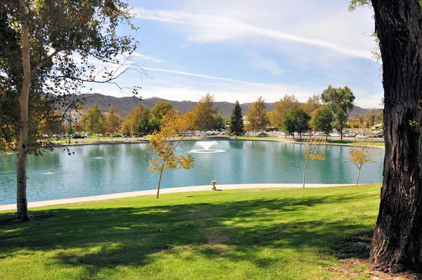 Temecula park and pond Stock Image