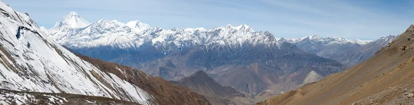 Mount dhaulagiri vom thorung la pass — Stockfoto