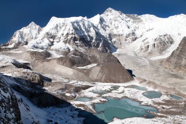 Güzel panoramik Mount Cho Oyu