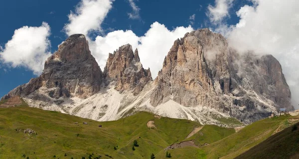 Plattkofel and Grohmannspitze, Italien European Alps — Stock Photo, Image