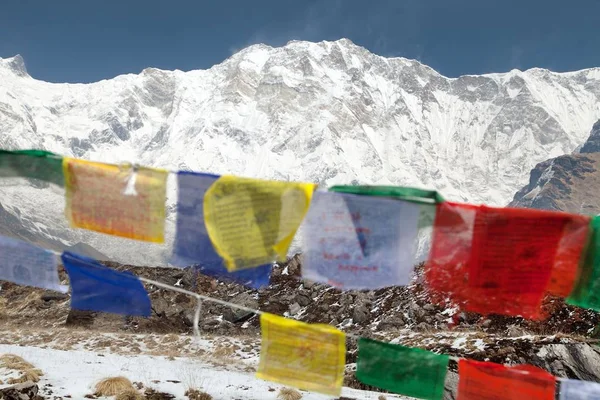 Mount Annapurna from Annapurna base camp, Nepal — Stock Photo, Image