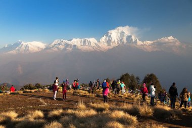 Poon tepe turist ile sabah görünümü