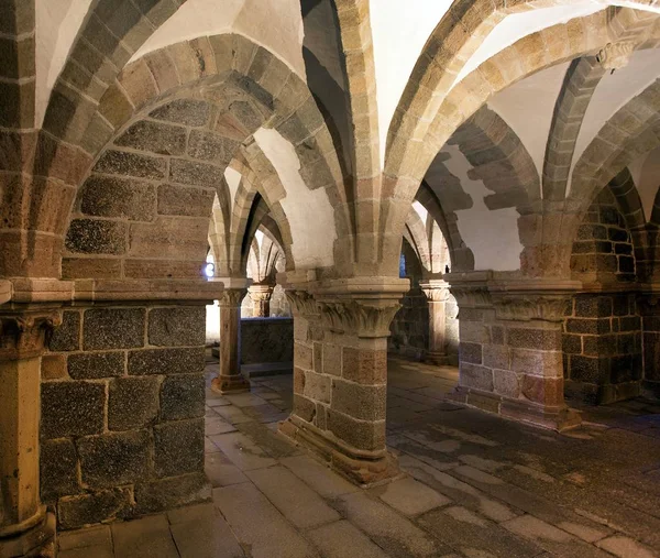 Gothic basilica Saint Procopius in Trebic, UNESCO site — Stock Photo, Image