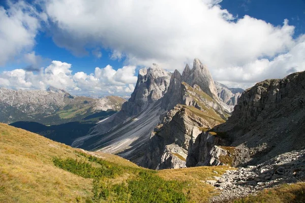 Geislergruppe or Gruppo delle Odle, Italian Dolomites — 图库照片