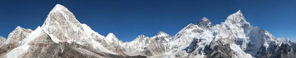 Everest Dağı, Lhotse, Nuptse, Pumo Ri ve Kala Patthar — Stok fotoğraf