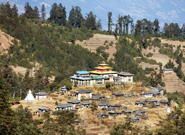 Kinggurding Gomba or Gompa, Everest area, Solukumbu