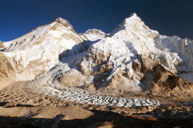 Panoramik dağ herhangi bir zamanda, lhotse ve nuptse