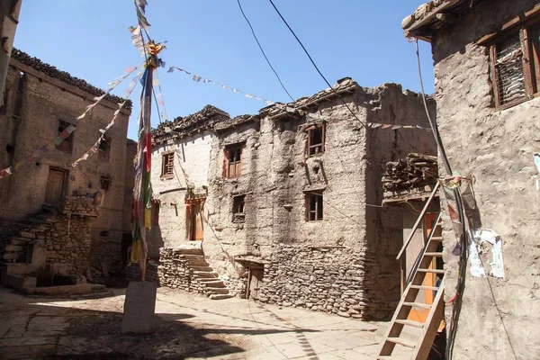 Kagbeni, Beau village dans la région inférieure de Mustang — Photo