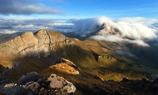 Sabah görünümünden Col di Lana Pico Setsas — Stok fotoğraf