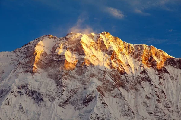 Annapurna Mount, od południowej obozu Annapurna — Zdjęcie stockowe