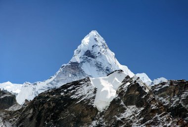Görünümünü Ama Dablam Everest Bankası Campb giderken