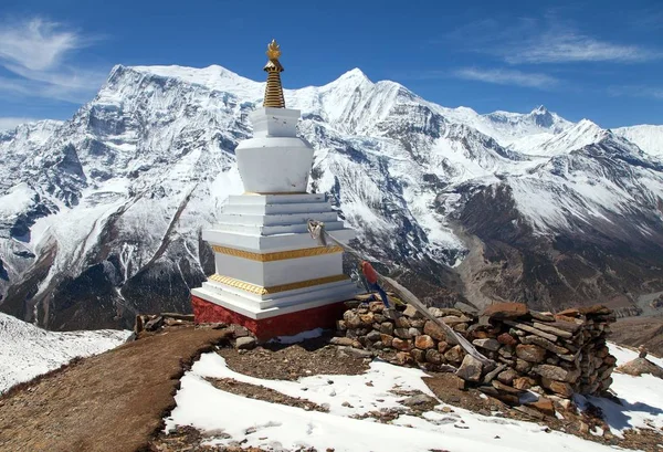 Panoramatický pohled rozsah Annapurna — Stock fotografie