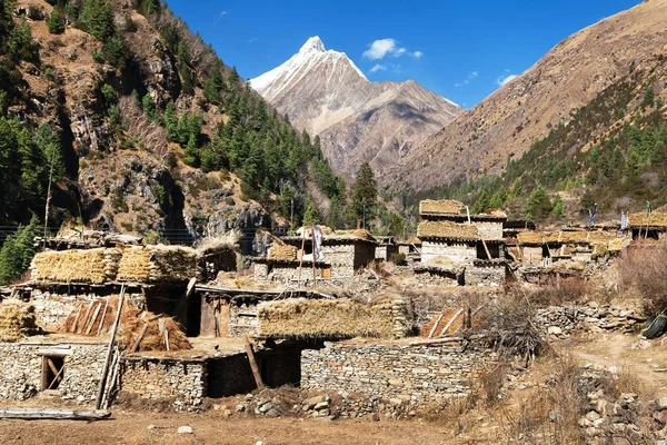 Pungmo village - lower dolpo - westlicher Nepal — Stockfoto