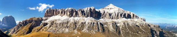 Sella Gruppe a Piz Boe, hory Dolomity, Itálie — Stock fotografie