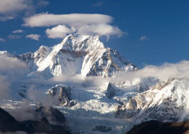 View from Gokyo Ri to mount Gyachung Kang 7952m clipart