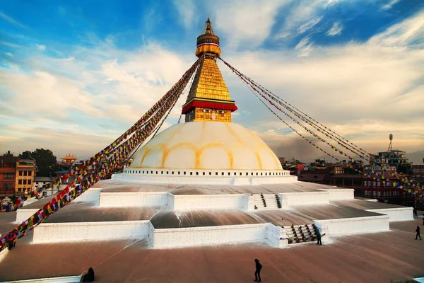 Boudha veya Bodhnath stupa - Katmandu - Nepal — Stok fotoğraf