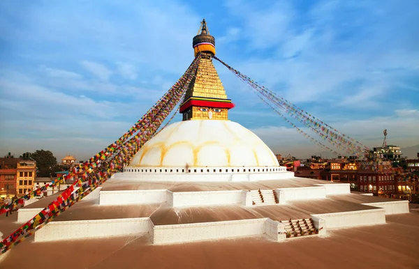 Boudha of Bouddhanath stupa - Kathmandu - Nepal — Stockfoto