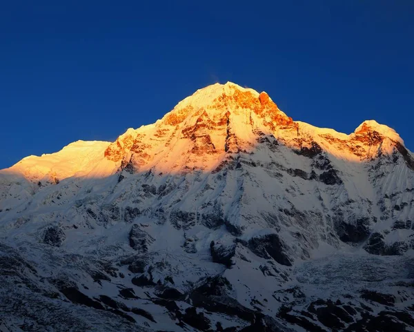 Morgen Blick auf den Berg Annapurna Süden — Stockfoto