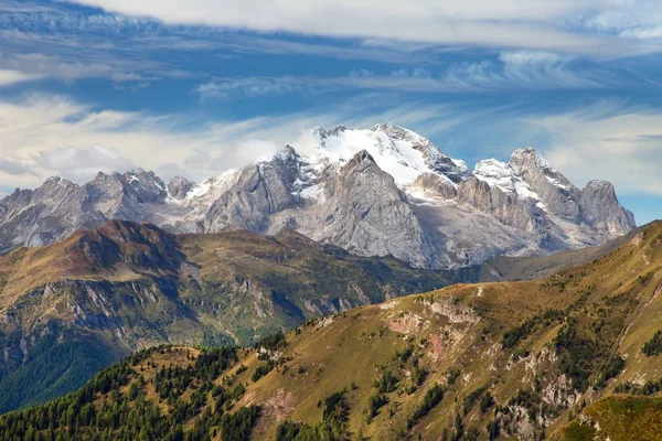 View of Marmolada, Dolomites mountains, Italy — Stock Photo, Image