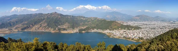 Monte Annapurna y Manaslu panorama — Foto de Stock