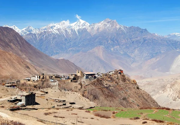 Jharkot village — Stock Photo, Image