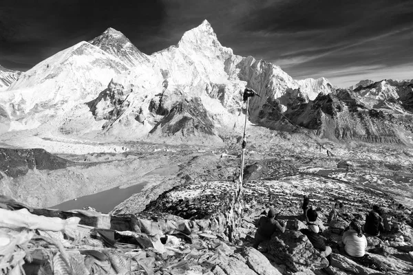 Mount Everest, Lhotse and Nuptse — Stock Photo, Image