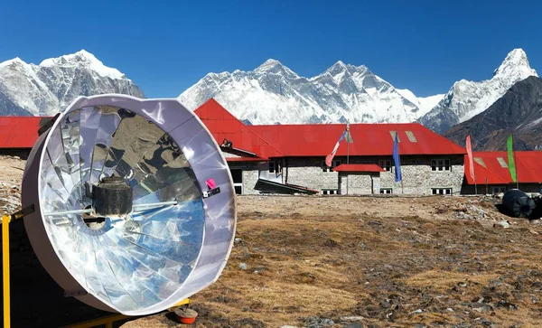 Panoramik dağ herhangi bir zamanda Kongde köyünden